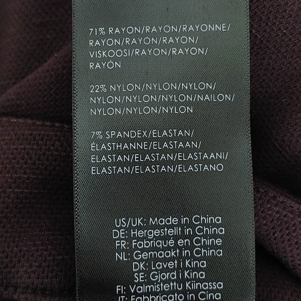 Women's Liverpool Los Angeles Plus Kelsey Knit Trouser Plus 18W Currant Color - Picture 7 of 9
